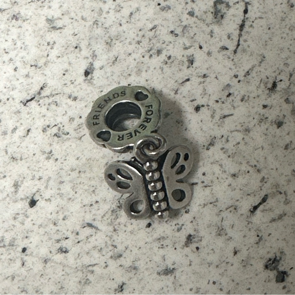 Pandora friends forever butterfly charm retired (1)